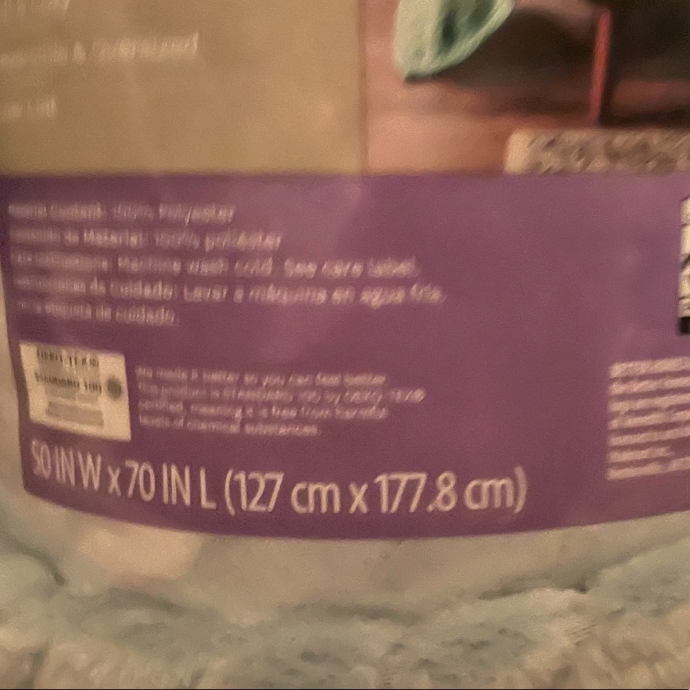 Brand new throw in turquoise.  Never used. Original tags.